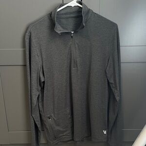 Vuori Gray Quarter-Zip Pullover